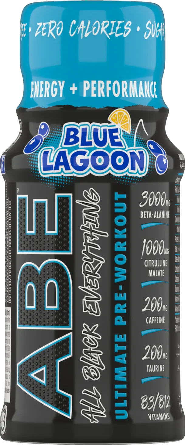 ABE Ultimate Pre-Workout Shot Blue Lagoon (12 x 60 ml) - Image 2