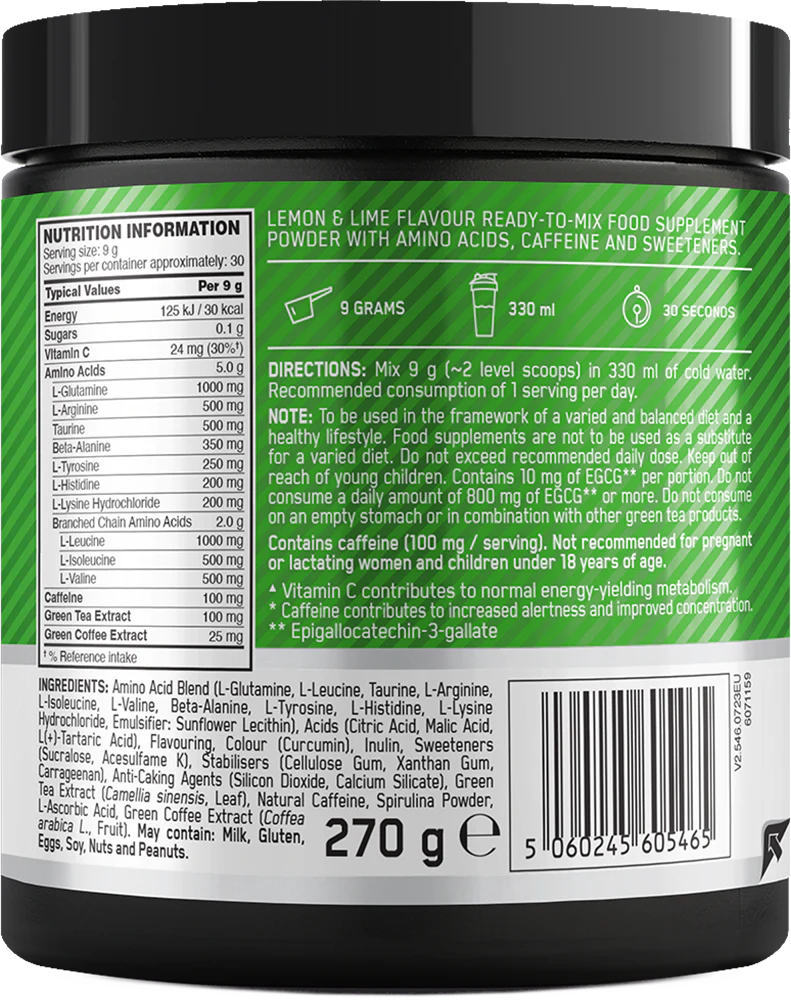 Amino Energy Citron Citron vert (270 g) - Image 2