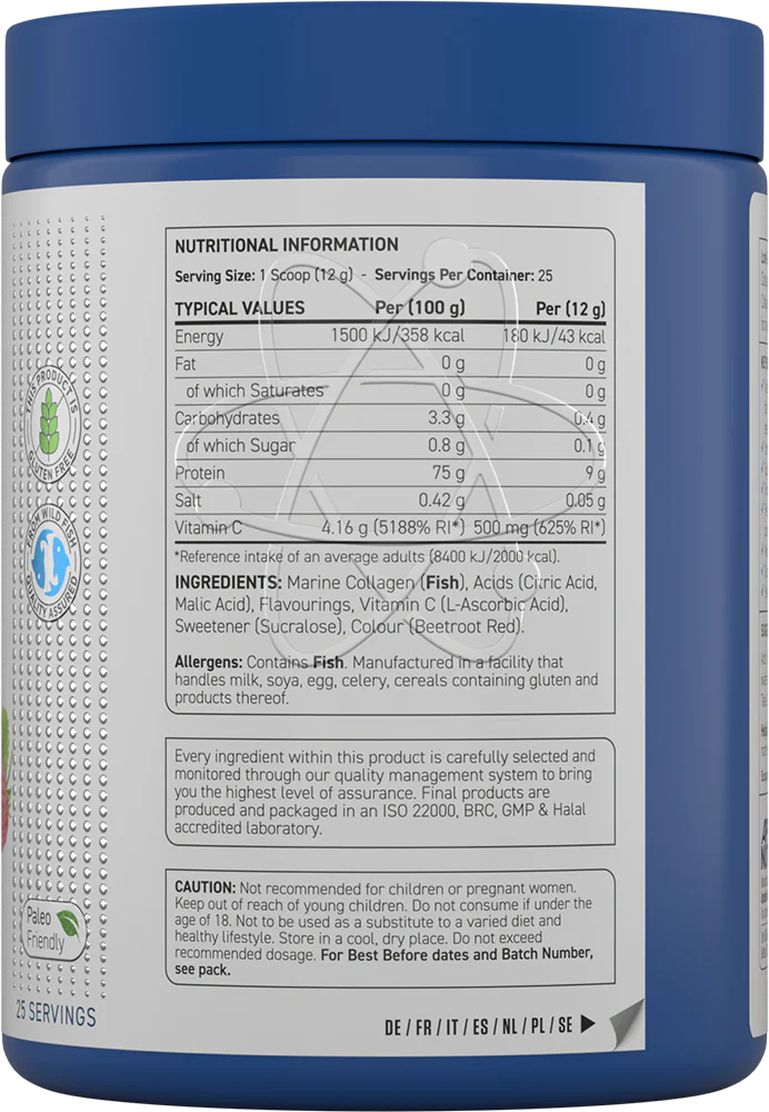 Applied Marin Collagen Fraise Framboise (300 g) - Image 2