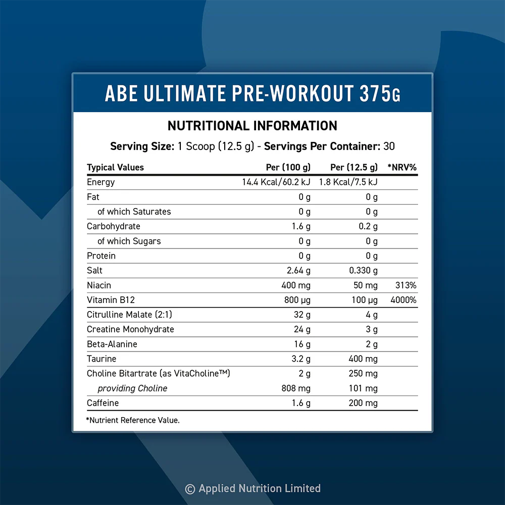 Applied Nutrition ABE Ultimate Pre-Workout Energy Drink (375 g) - Image 2