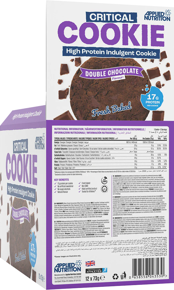 Applied Nutrition Critical Cookie Double Chocolate (12 x 73 g) - Image 2
