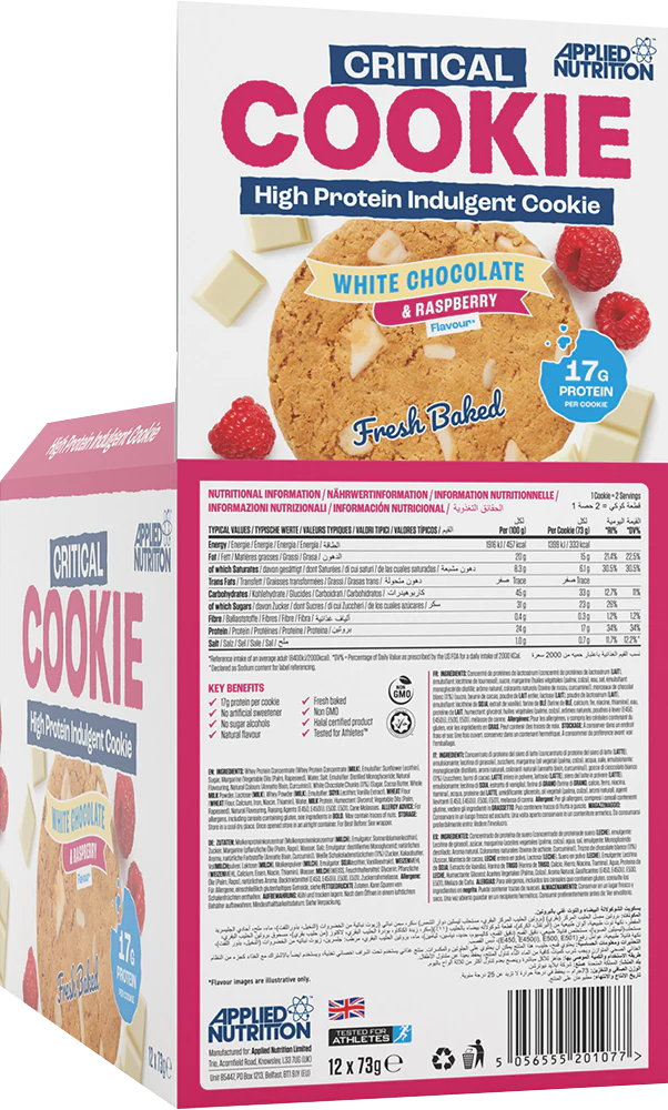 Applied Nutrition Critical Cookie White Chocolate Raspberry (12 x 73 g) - Image 2