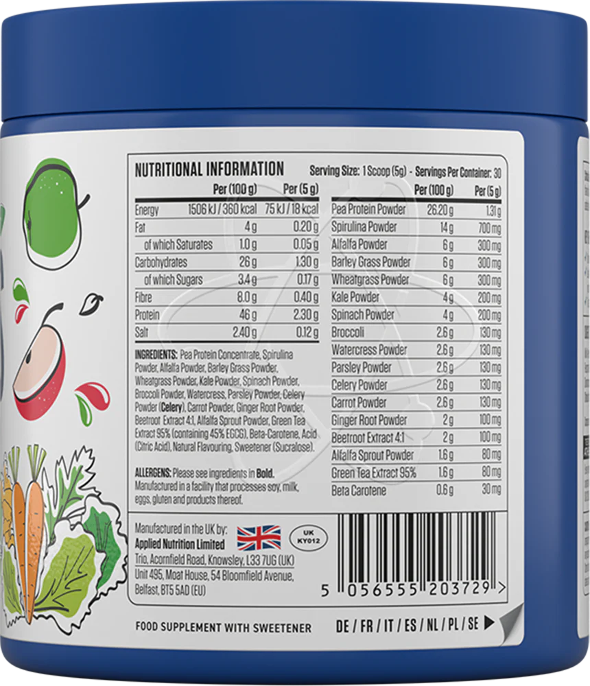 Applied Nutrition Critical Greens Apple Burst (150 g) - Image 2