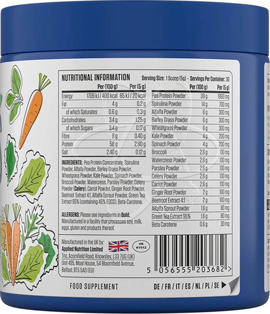 Applied Nutrition Critical Greens Unflavoured (150 g) - Image 2