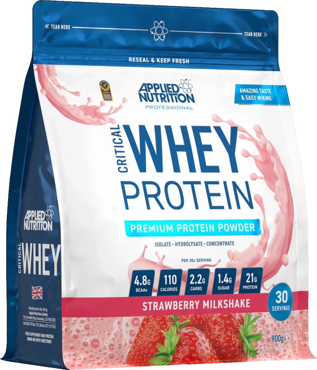 Applied Nutrition Critical Whey Strawberry Milkshake (900 g)