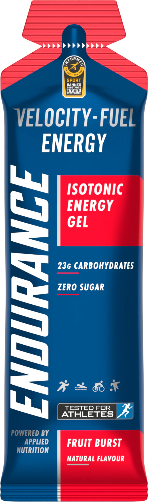 Applied Nutrition Endurance Isotonic Energy Gel Energy Fruit Burst (20 x 60 ml) - Image 2