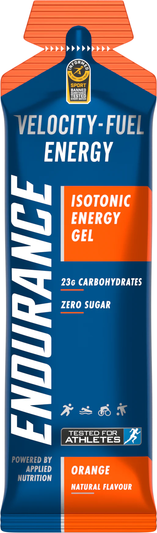 Applied Nutrition Endurance Isotonic Energy Gel Energy Orange (20 x 60 ml) - Image 2