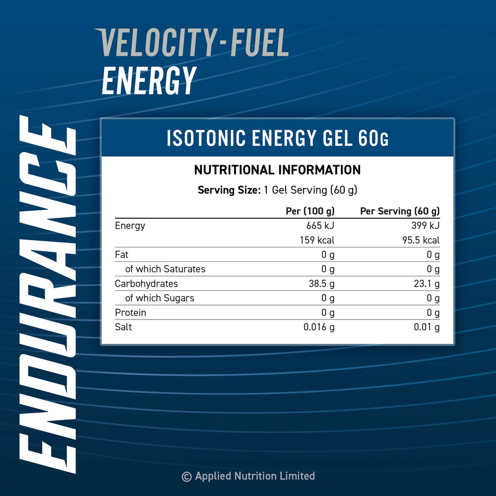 Applied Nutrition Endurance Isotonic Energy Gel Energy Orange (20 x 60 ml) - Image 3
