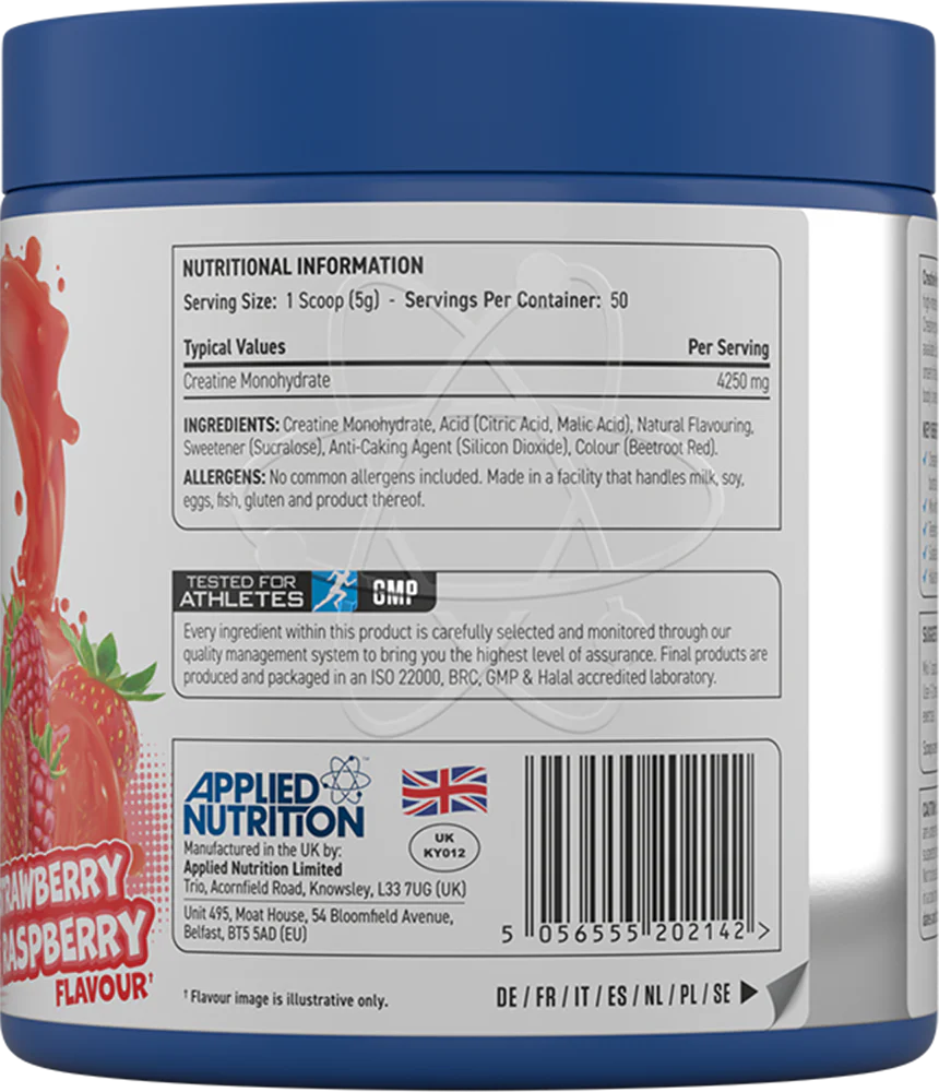 Applied Nutrition Flavoured Creatine Fraise & Framboise (250 g) - Image 2
