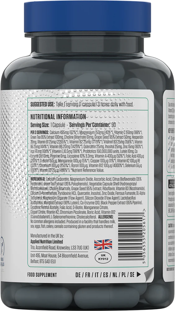 Applied Nutrition Multi-Vitamin Complex (90 comprimés) - Image 2