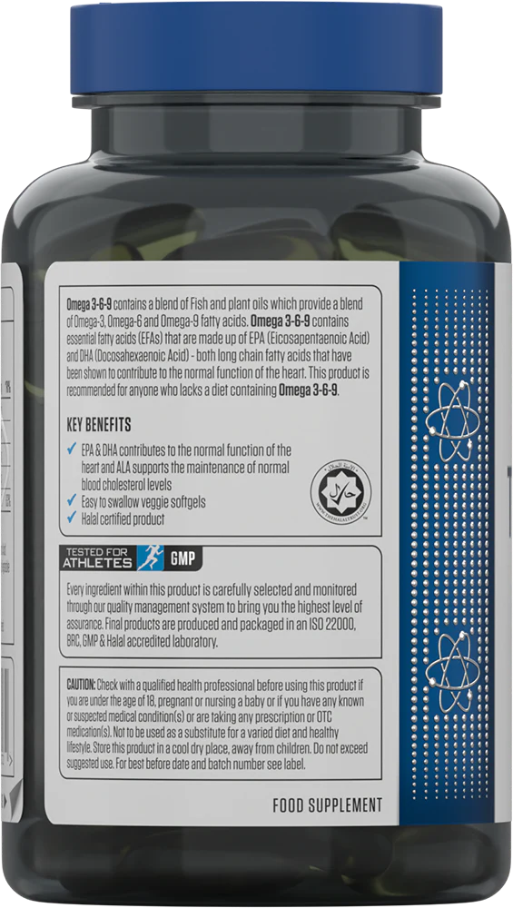 Applied Nutrition Tri-Omega 3-6-9 (100 softgels) - Image 3