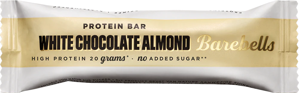 Barebells Protein Bar Chocolat blanc Amande (12 x 55 g) - Image 2
