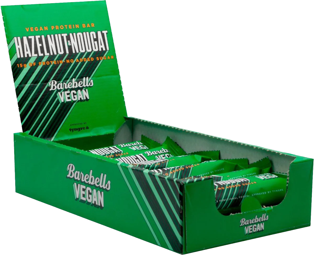 Barebells Vegan Protein Bar Noisette Nougat (12 x 55 g)