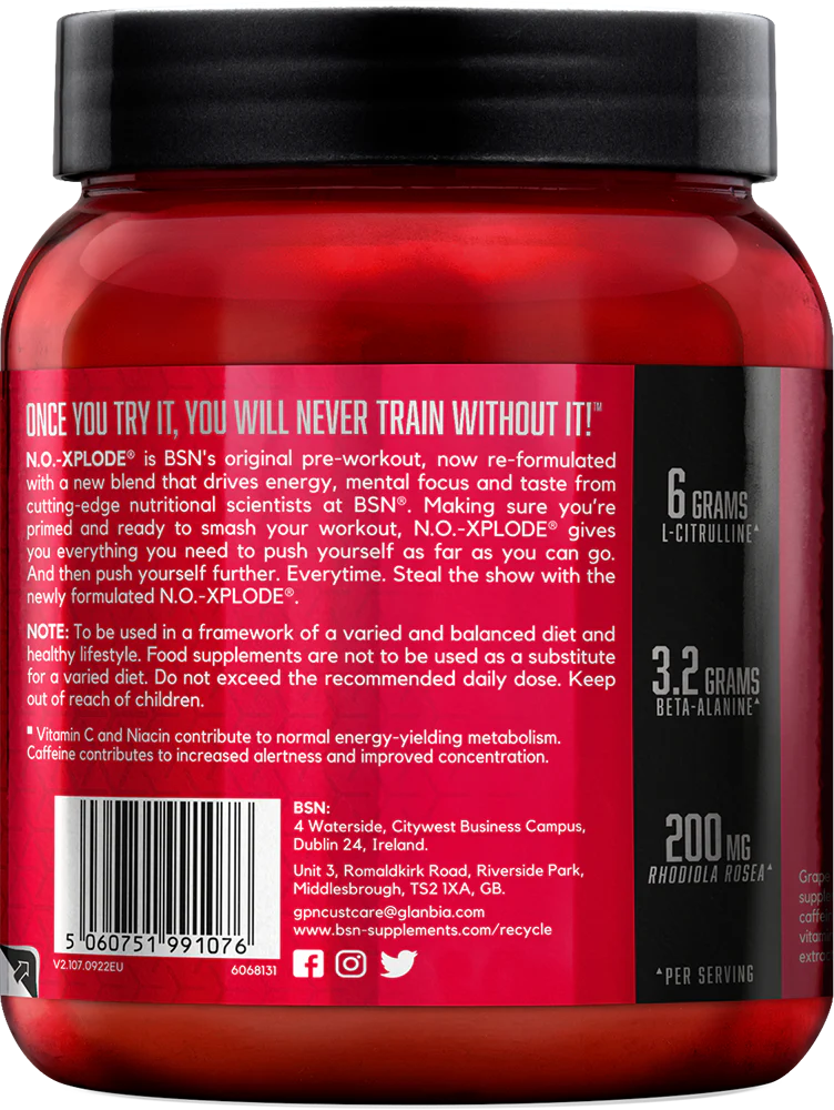 BSN NO-Xplode Purple Power (390 g) - Image 3