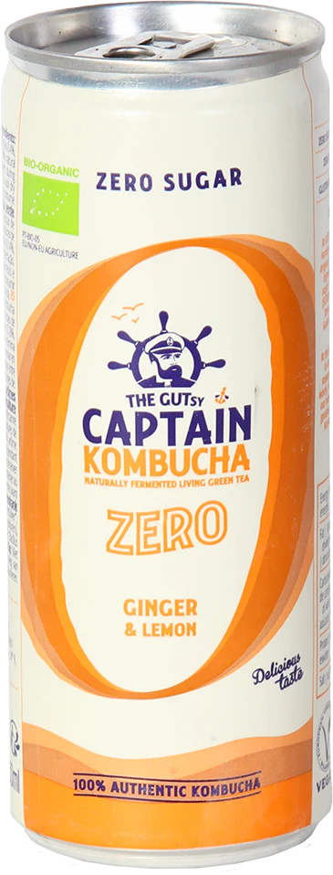 Captain Kombucha Zero Gingembre Citron (12 x 250 ml) - Image 2