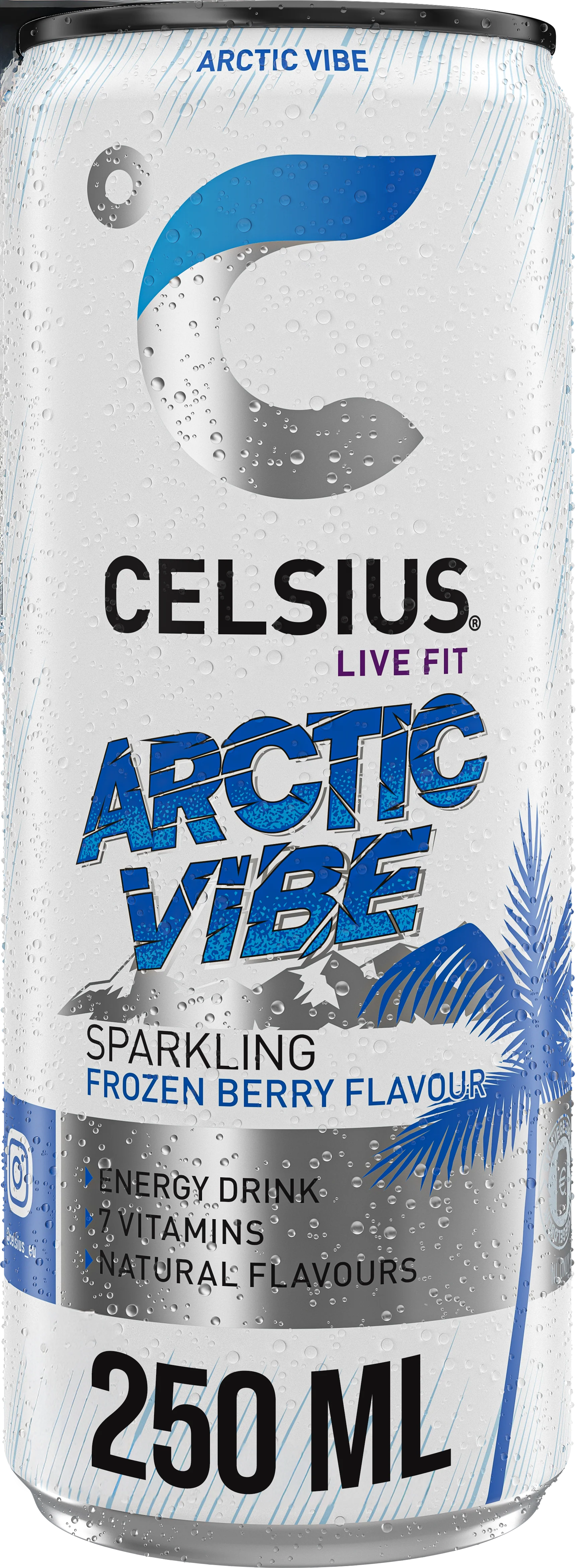 Celsius Sparkling Energy Drink Arctic Vibe (12 x 250 ml) - Image 2