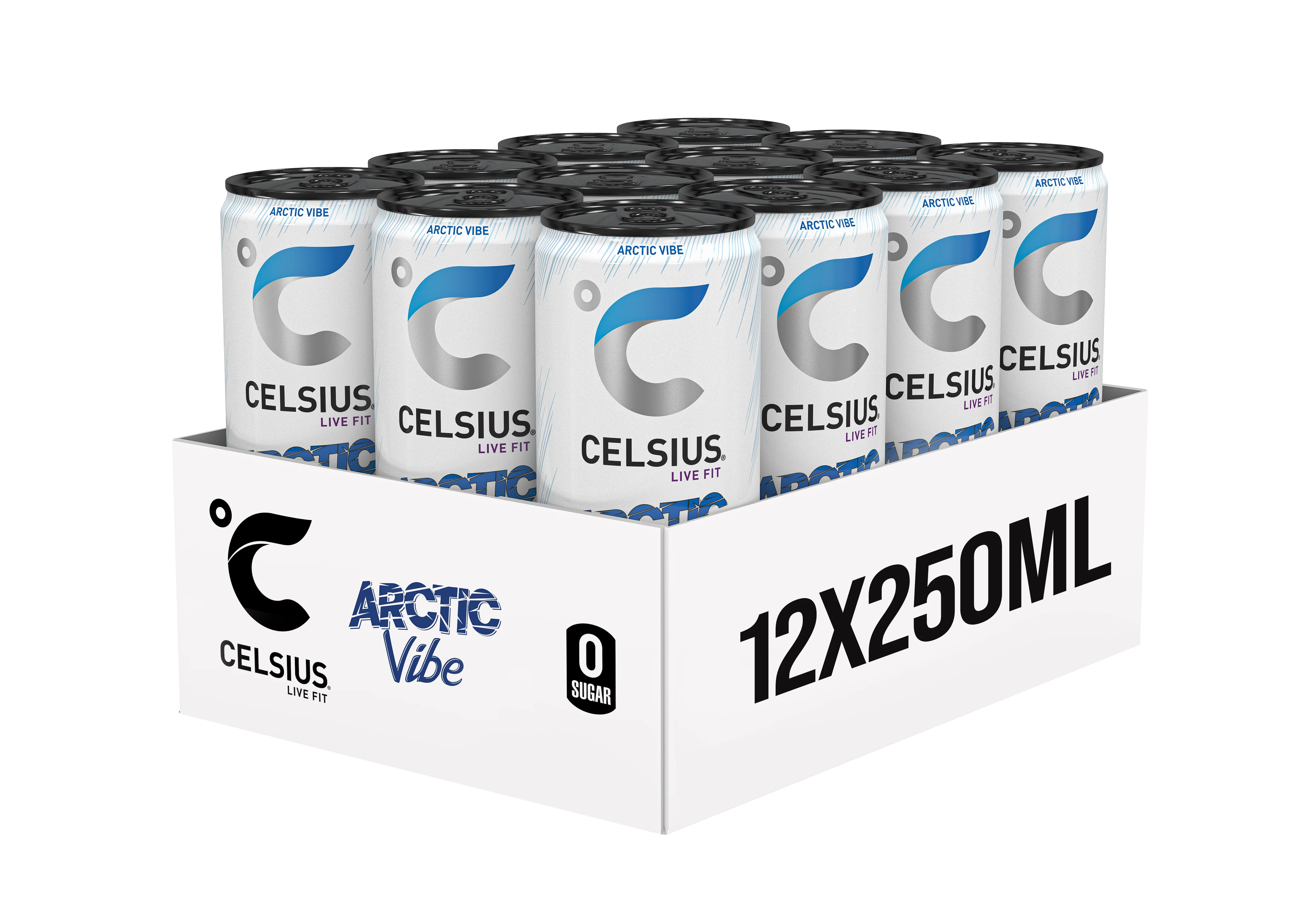 Celsius Sparkling Energy Drink Arctic Vibe (12 x 250 ml) - Image 3