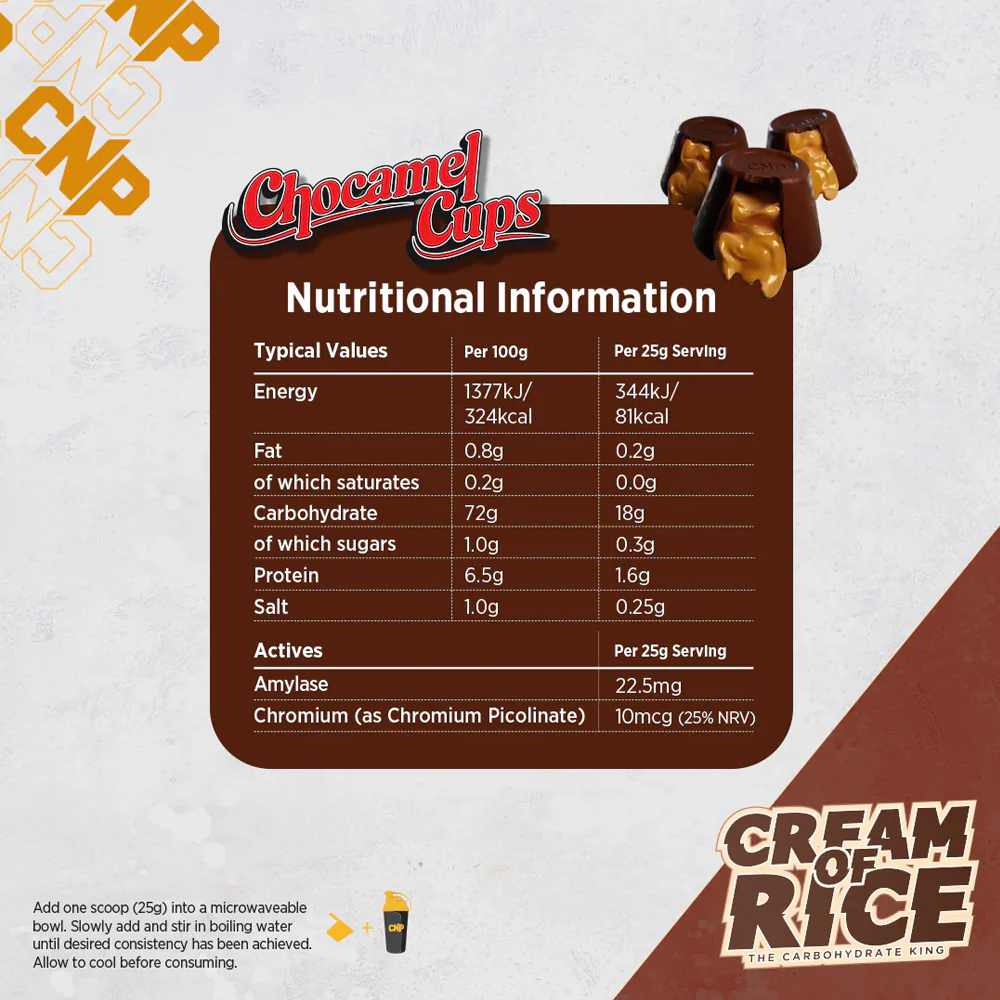 CNP Cream Of Rice Chocamel Cups (2000 g) - Image 2
