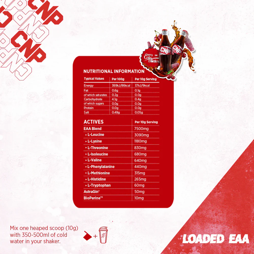 CNP Loaded EAA Cherry Cola Bottles (300 g) - Image 2