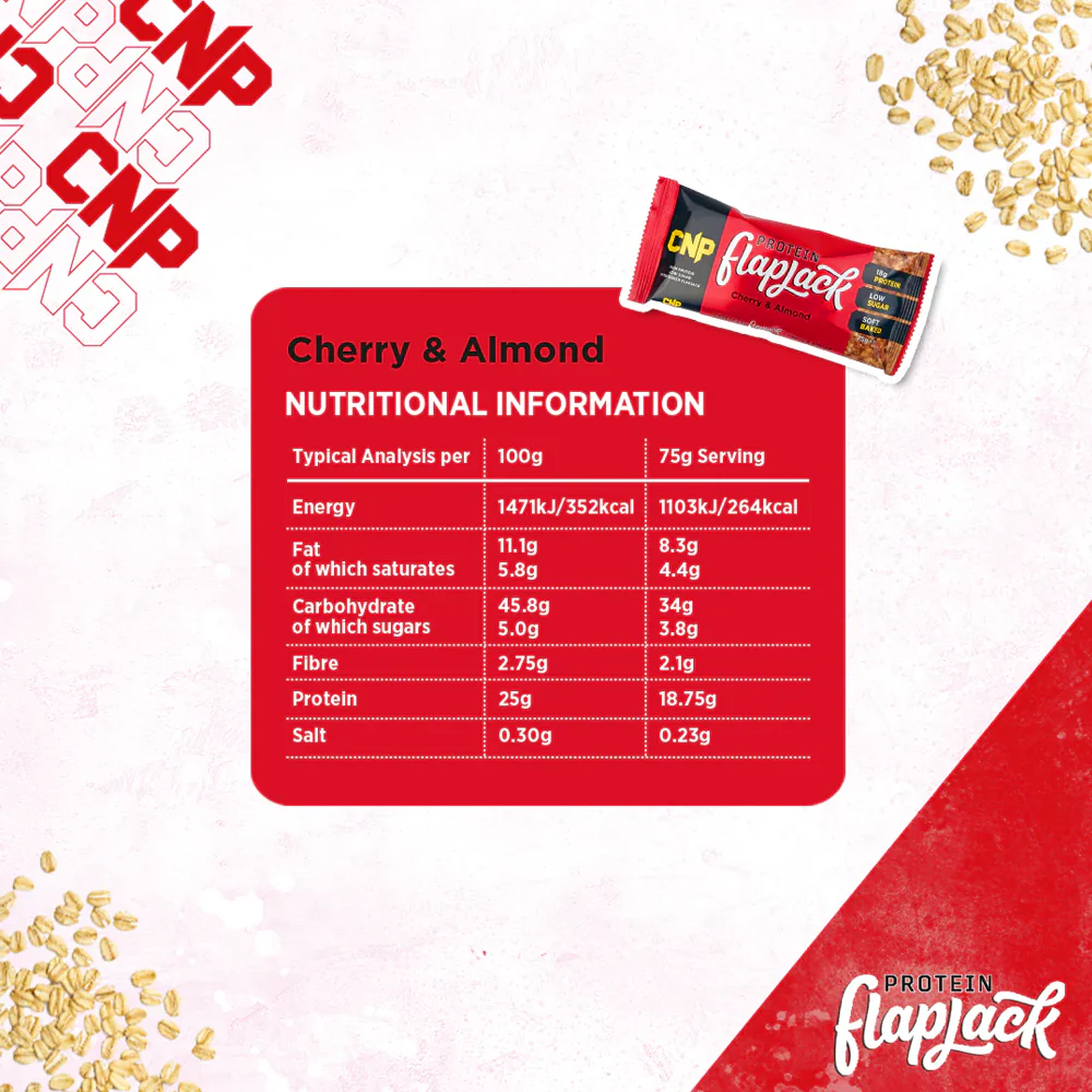CNP Protein Flapjack Cerise Amande (12 x 75 g) - Image 3