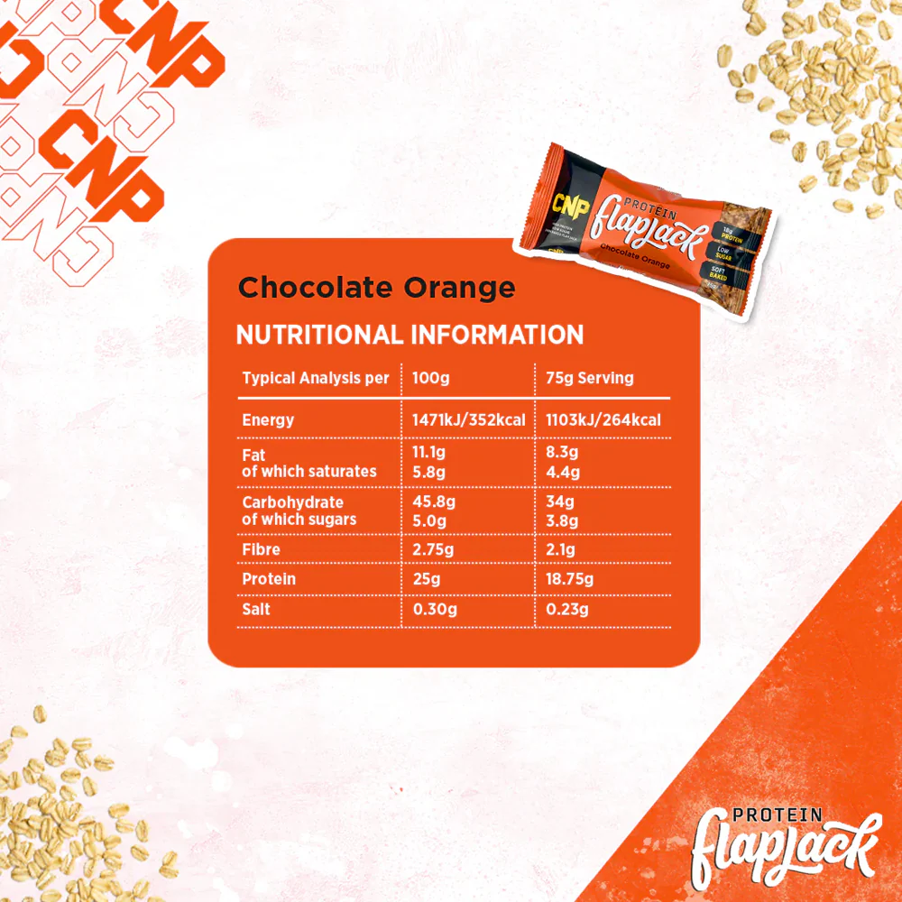 CNP Protein Flapjack Chocolat Orange (12 x 75 g) - Image 3