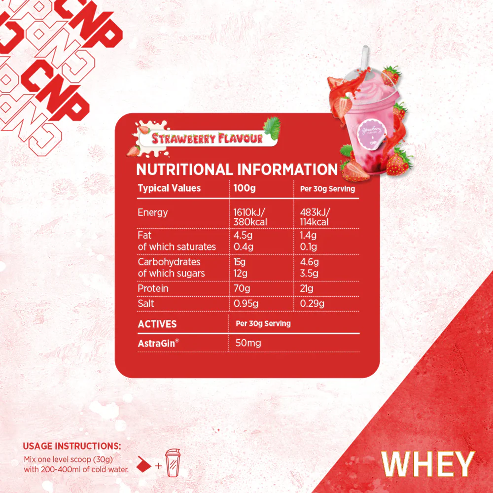 CNP Whey Fraise (2000 g) - Image 2