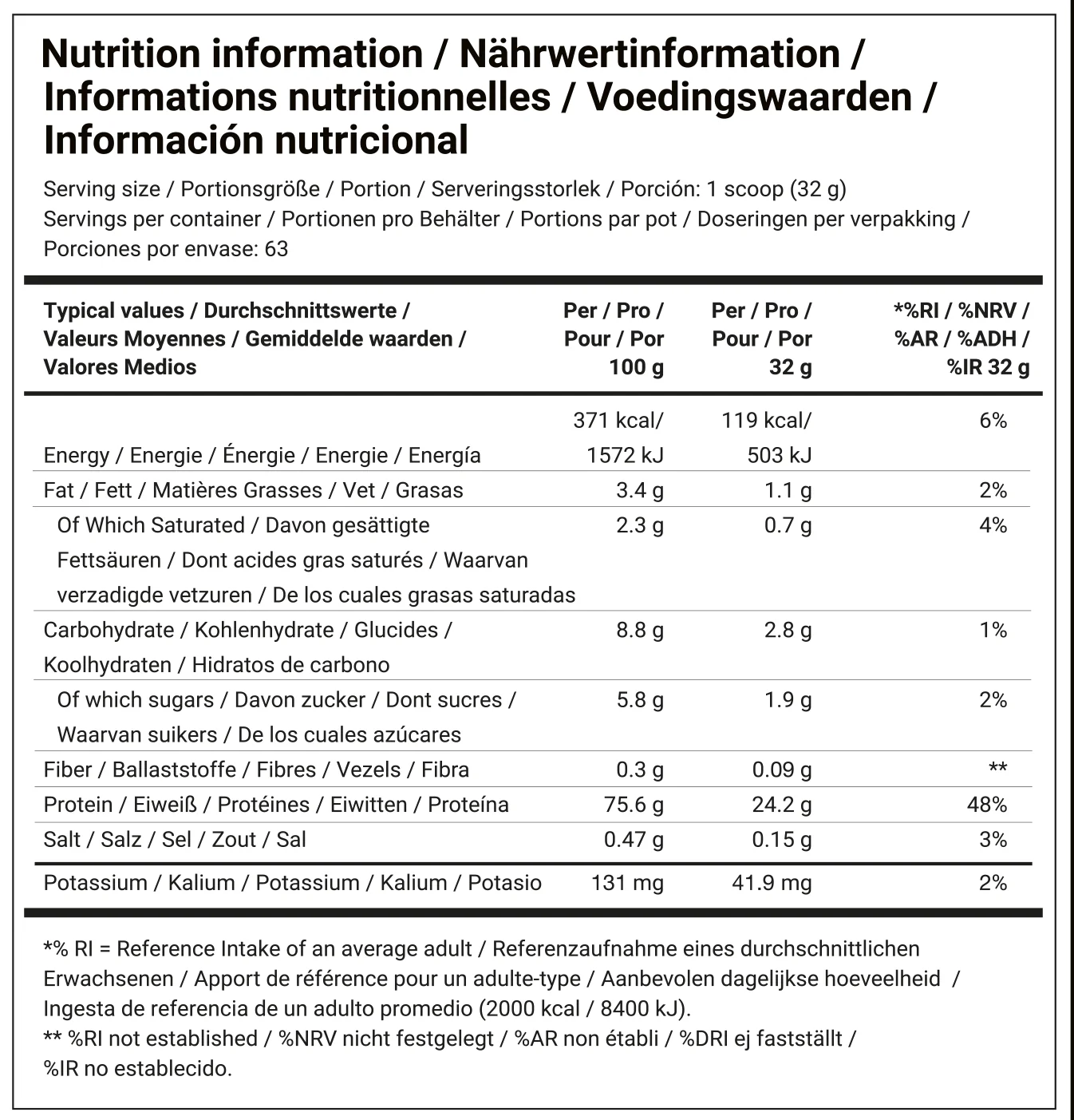 Dedicated Nutrition Fusion Pro Fraise (2016 g) - Image 2