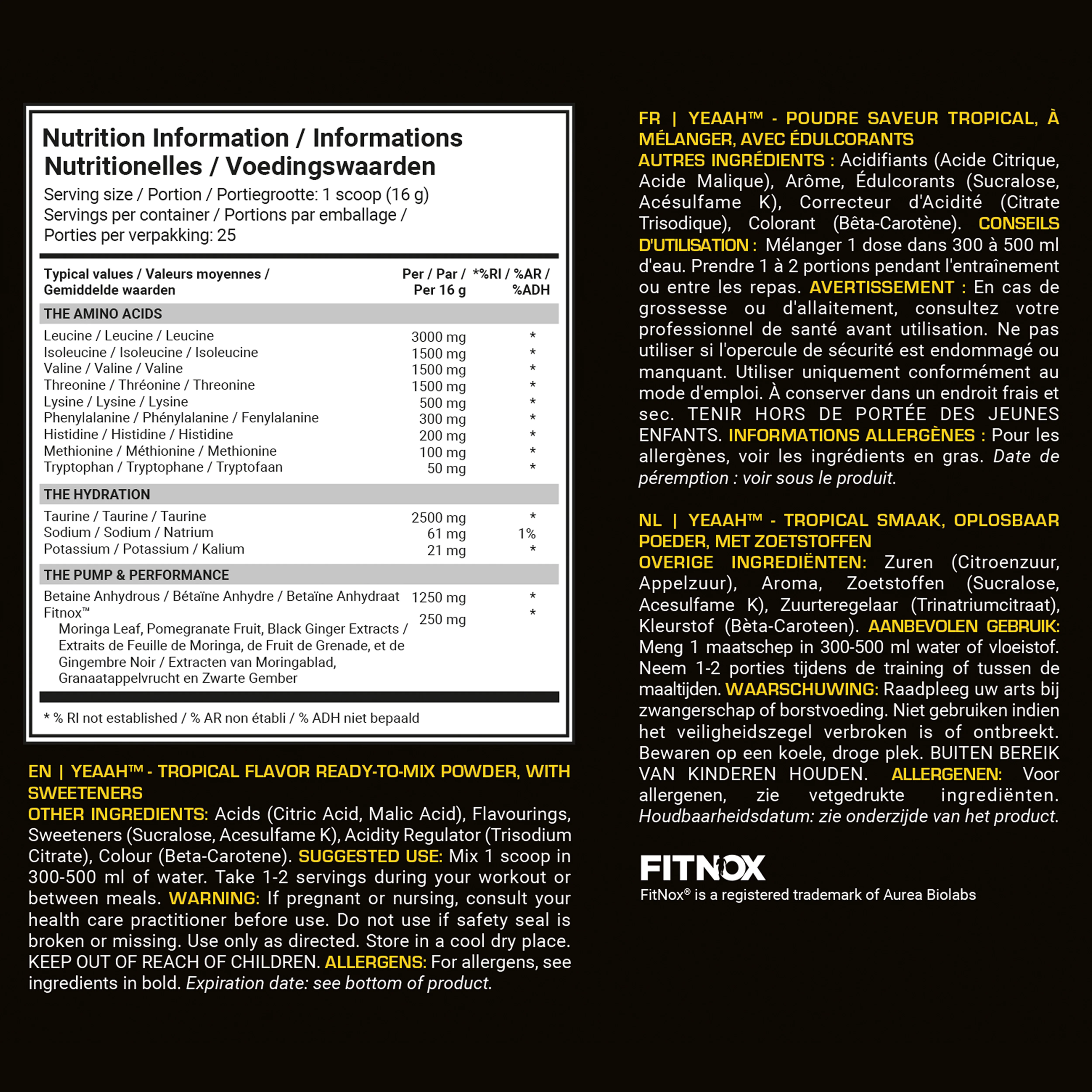 Dedicated Nutrition YEAAH EAA Tropical (400 g) - Image 3