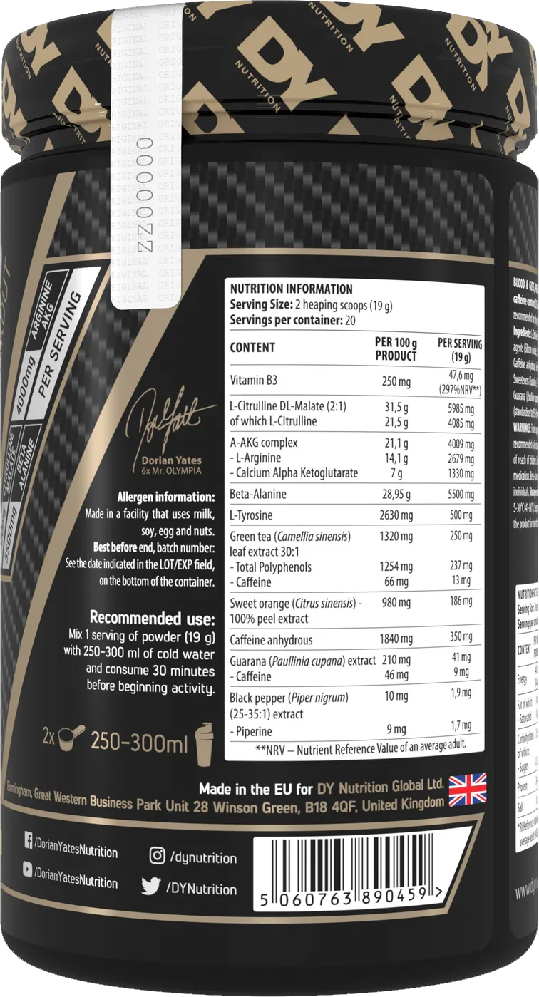 DY Nutrition Blood & Guts Mojito (380 g) - Image 2