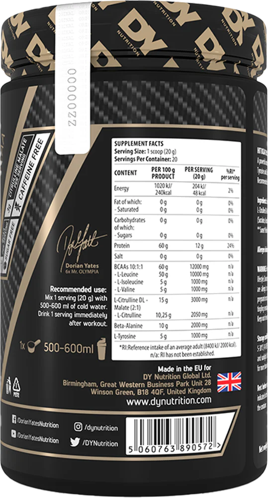 DY Nutrition Hit EAA (360 g) - Image 2