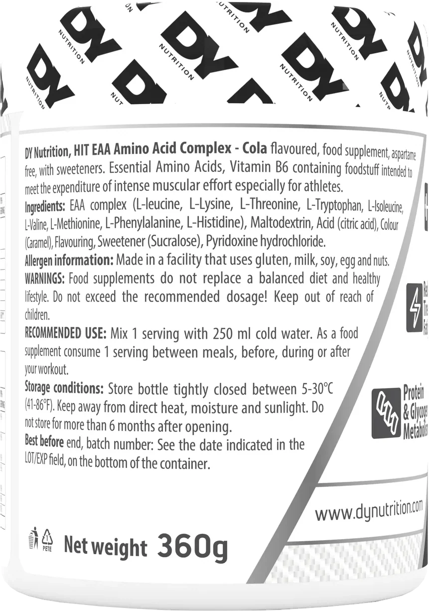 DY Nutrition Hit EAA Bubblegum (360 g) - Image 3