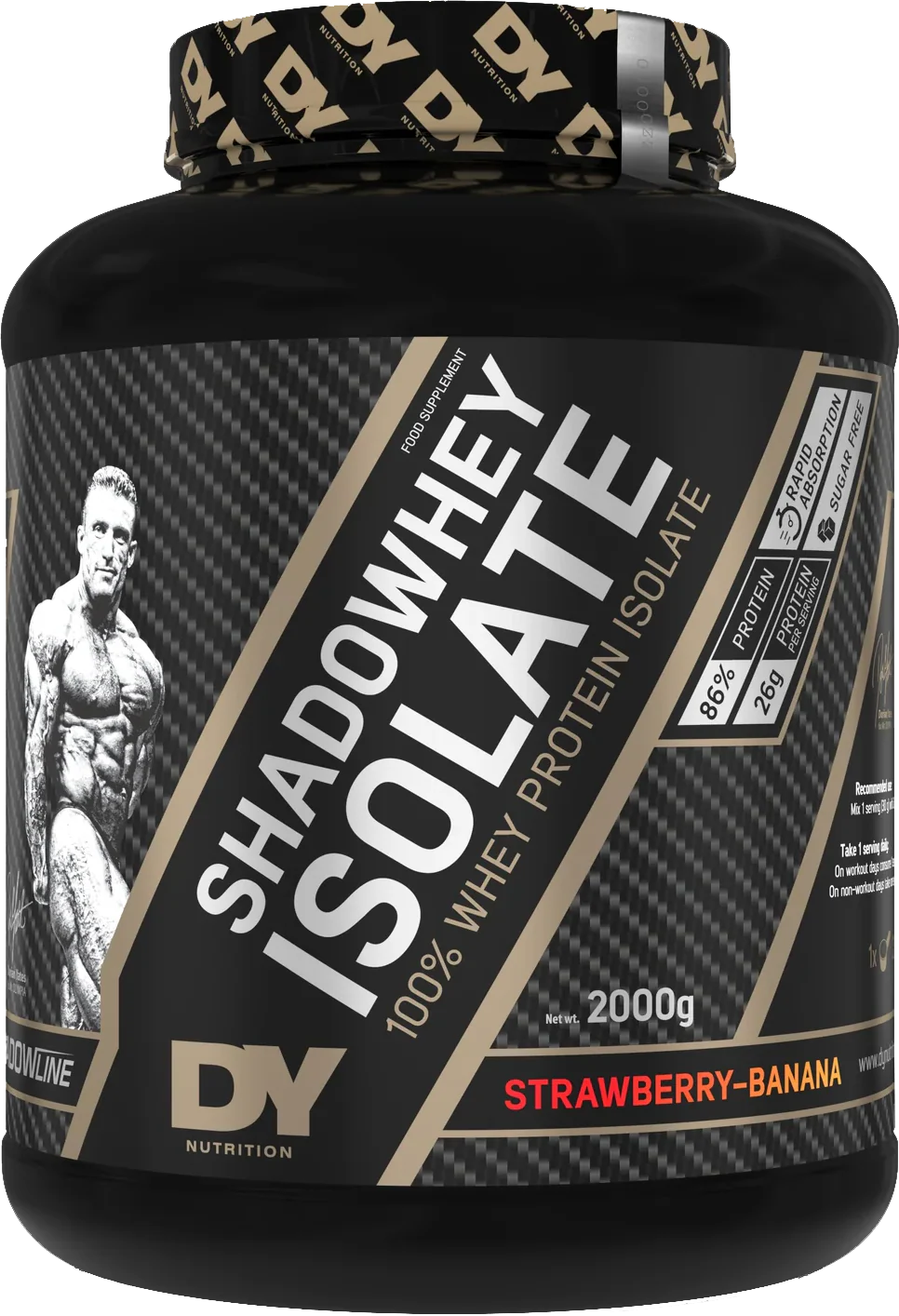 DY Nutrition Shadowhey Isolate Fraise Banane (2000 g)