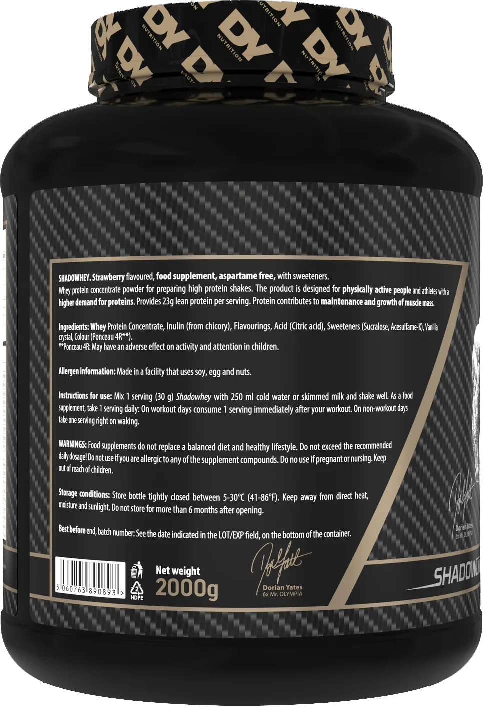 DY Nutrition Shadowhey Vanille (2000 g) - Image 3