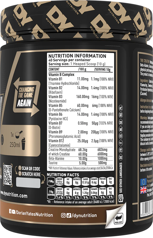 DY Nutrition The Creatine Pêche (400 g) - Image 2