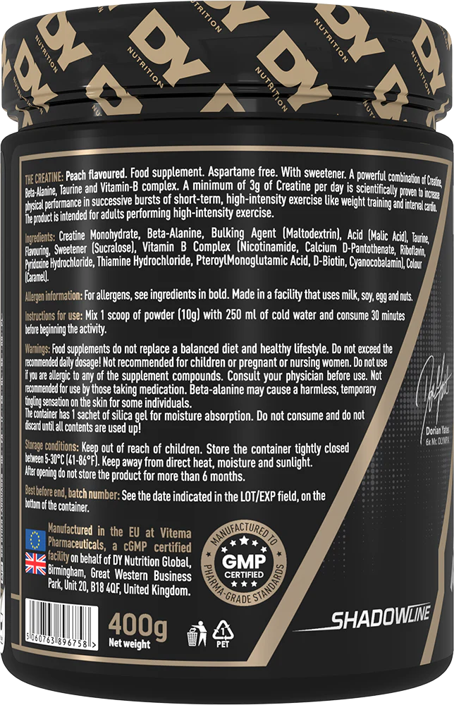DY Nutrition The Creatine Pêche (400 g) - Image 3