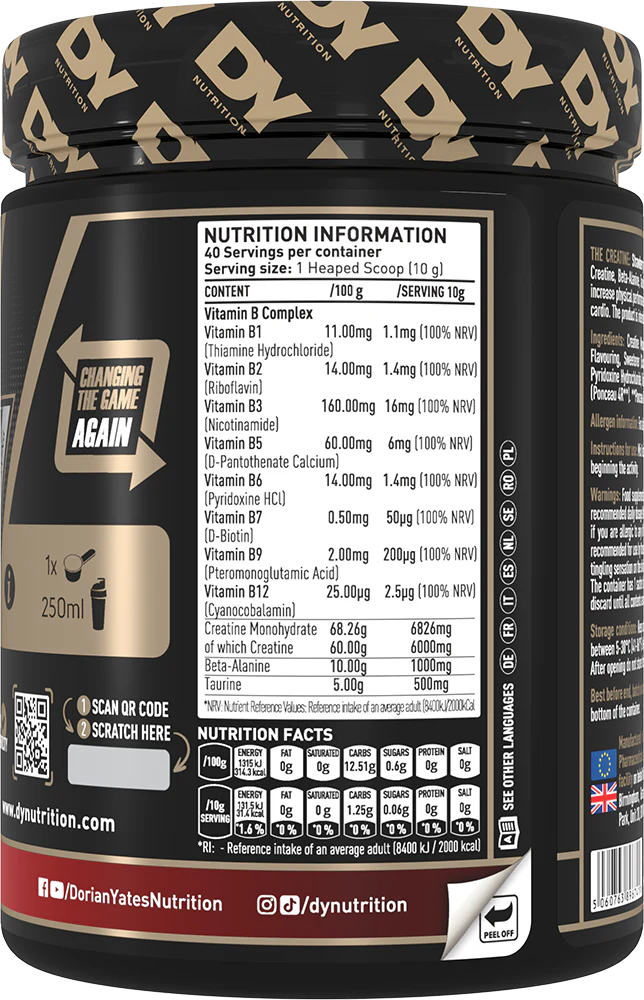 DY Nutrition The Creatine Fraise (400 g) - Image 2