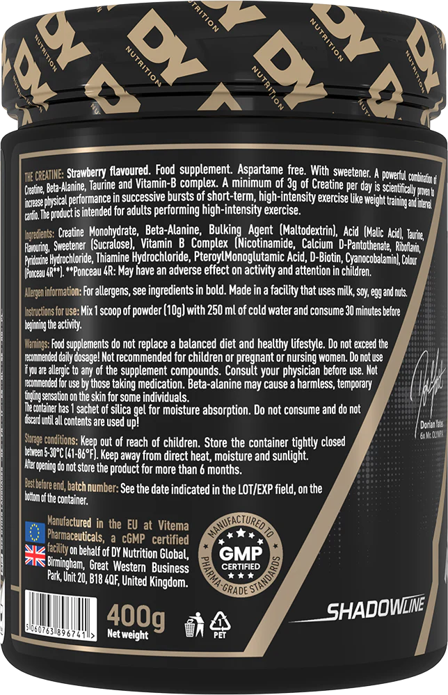 DY Nutrition The Creatine Fraise (400 g) - Image 3