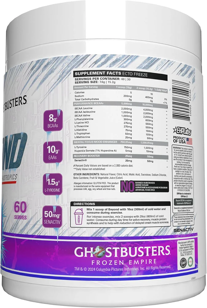 EHP Labs Beyond BCAA+EAA Intra-Workout Ecto Freeze (60 doses) - Image 2