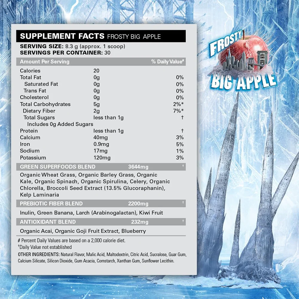 EHP Labs OxyGreens Frosty Big Apple (30 doses) - Image 2