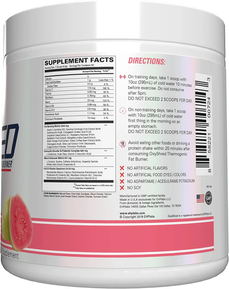 EHP Labs OxyShred Guava Paradise (60 doses) - Image 2