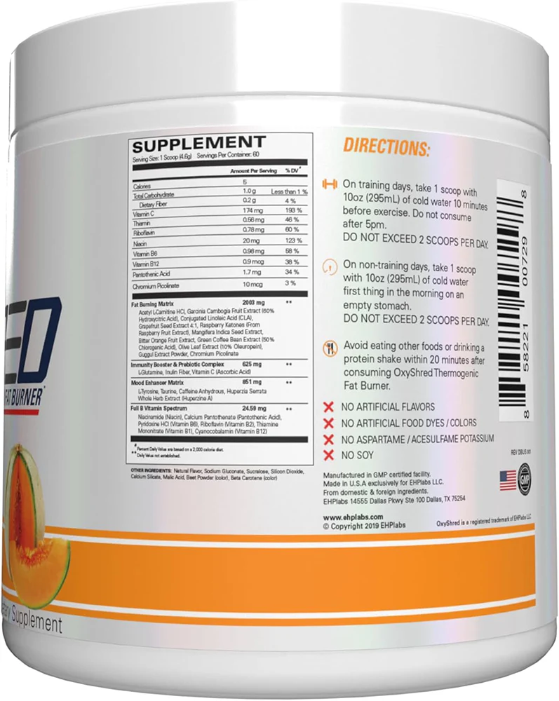 EHP Labs OxyShred Wild Melon (60 doses) - Image 2