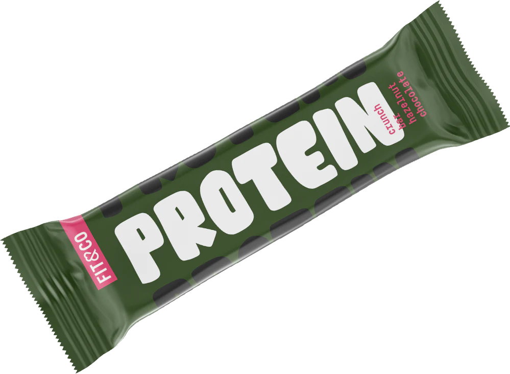 Fit & Co Protein Crunch Bar Noisette Chocolat (10 x 55 g) - Image 2
