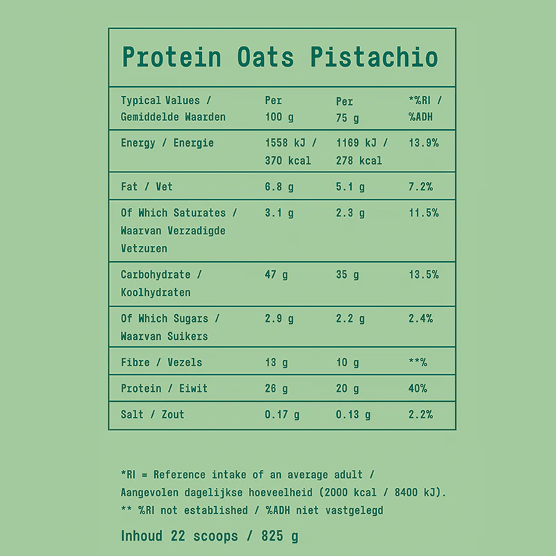 Fit & Co Protein Oats Pistache (825 g) - Image 3
