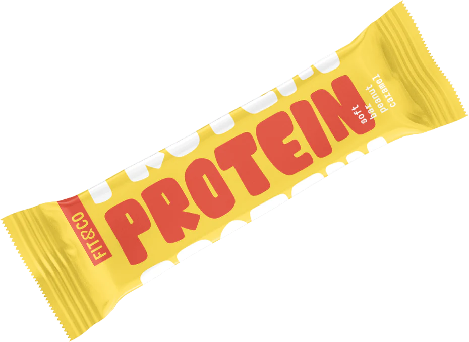 Fit & Co Protein Soft Bar Cacahuètes Caramel (10 x 55 g) - Image 2