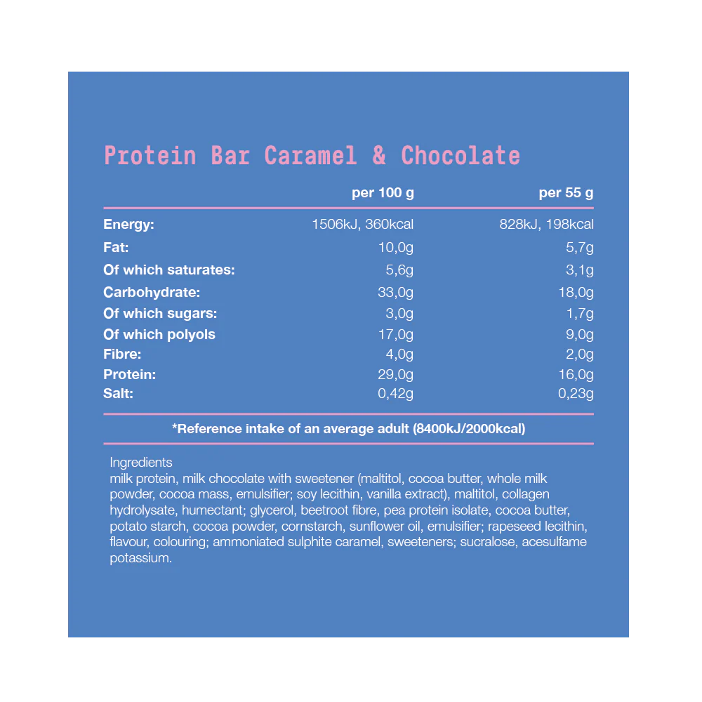 Fit & Co Protein Soft Bar Caramel Chocolate (10 x 55 g) - Image 3