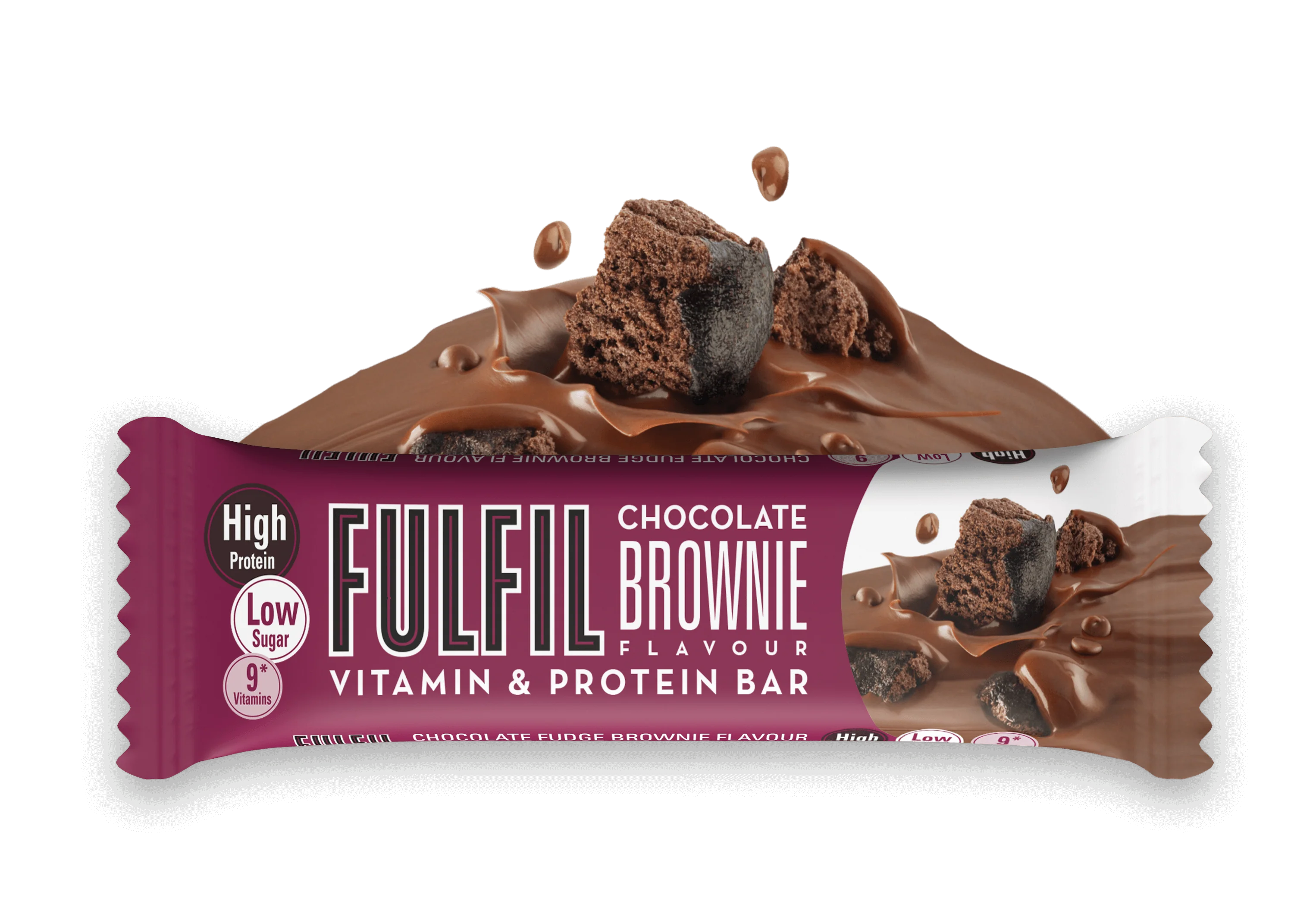 Fulfil Vitamin & Protein Bar Brownie au chocolat (15 x 55 g) - Image 2