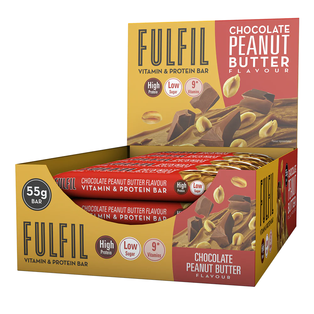 Fulfil Vitamin & Protein Bar Chocolat Beurre de cacahuètes (15 x 55 g)