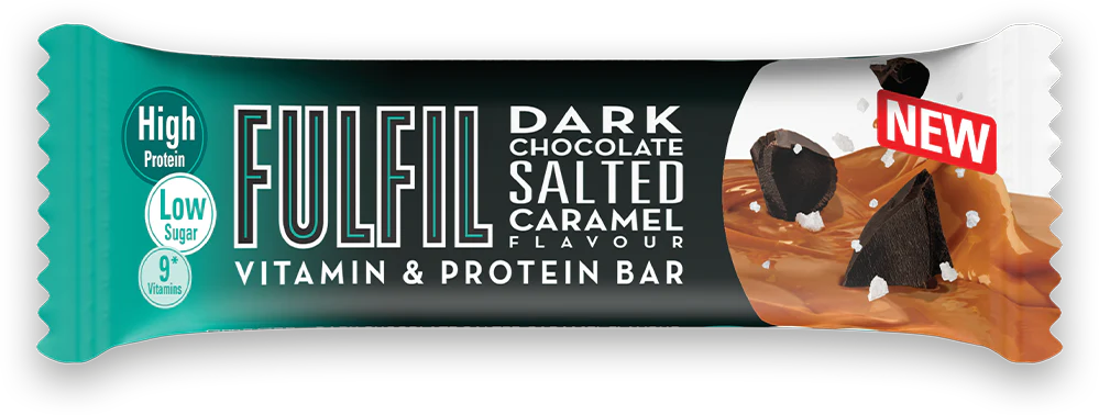 Fulfil Vitamin & Protein Bar Dark Salted Caramel (15 x 55 g) - Image 2