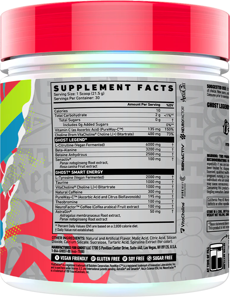 Ghost Legend V4 Blue Raspberry (30 doses) - Image 2