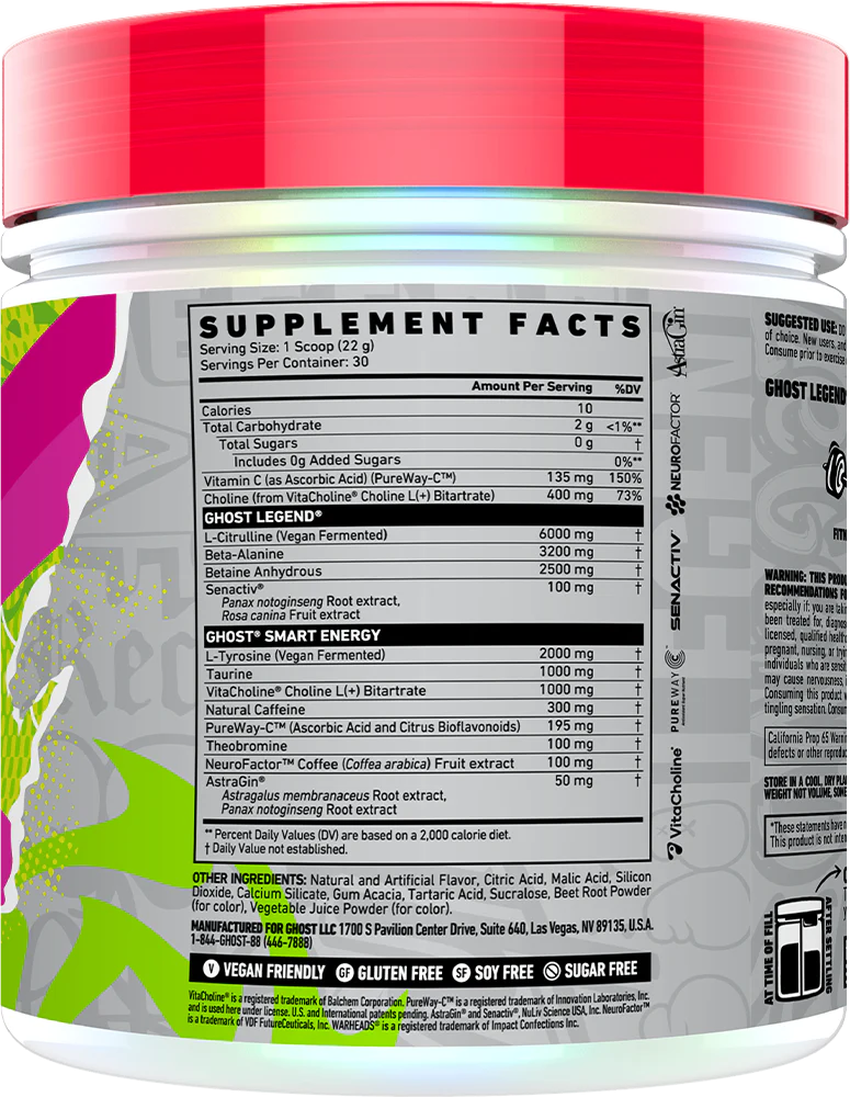 Ghost Legend V4 Warheads Sour Black Cherry (30 doses) - Image 2